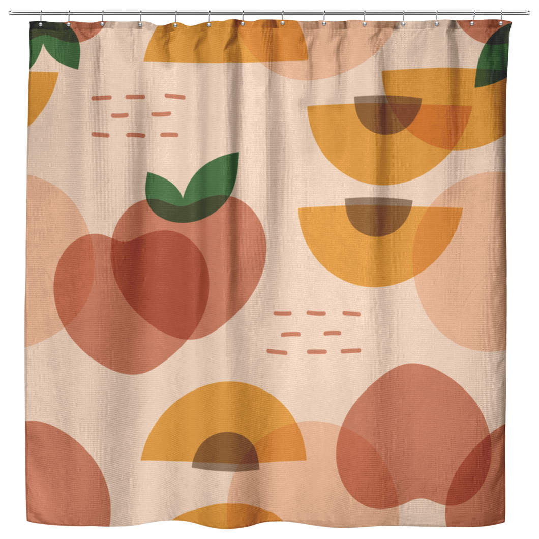 peaches and clean shower curtain