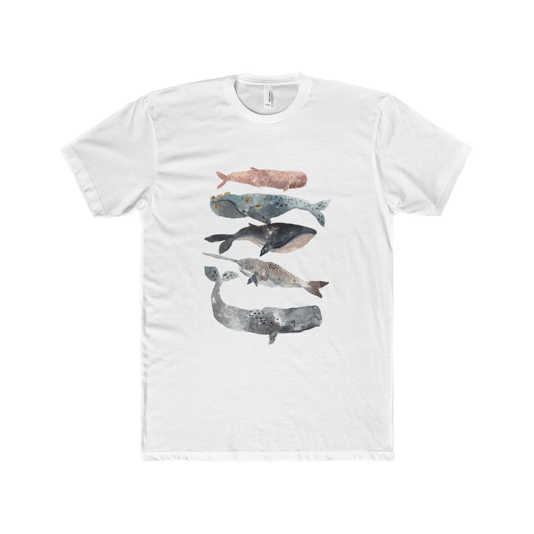 stacked whales t-shirt