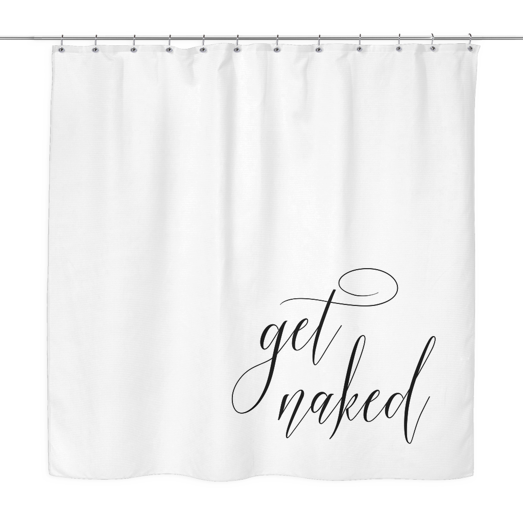 get naked shower curtain