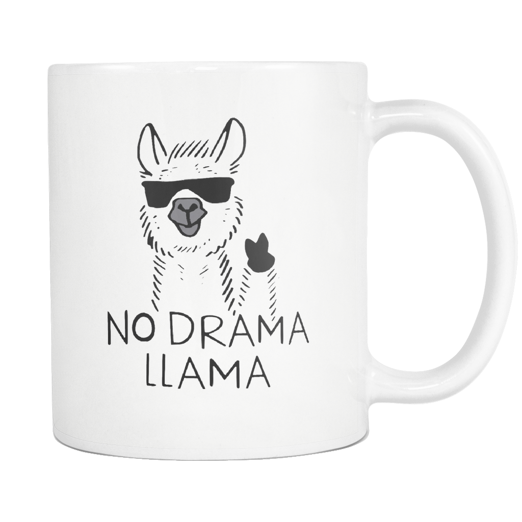 no drama llama mug