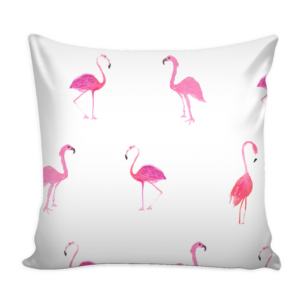 flamingo pillow cover 16 X 16