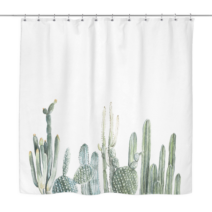cactus shower curtain
