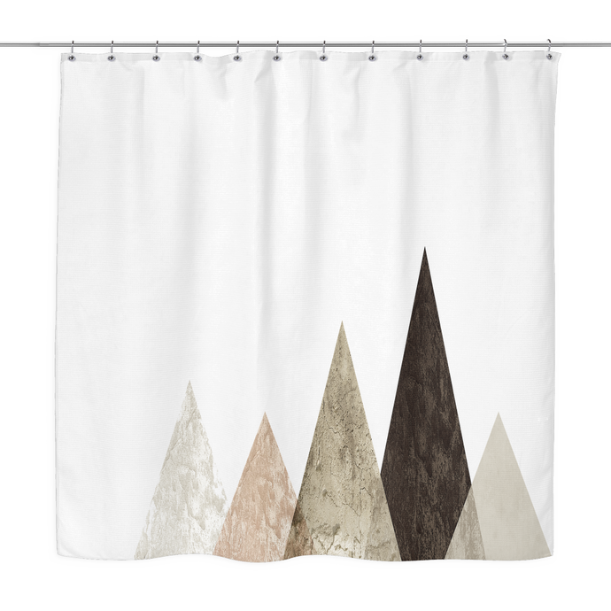 brown peaks shower curtain