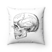 skull anatomy throw pillow