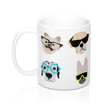 hipster dog mug