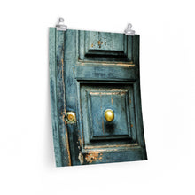 turquoise door photography print
