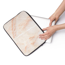 blush marble  laptop sleeve