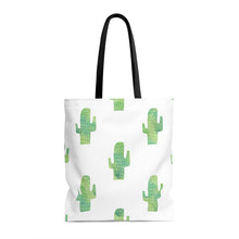 cactus print tote bag
