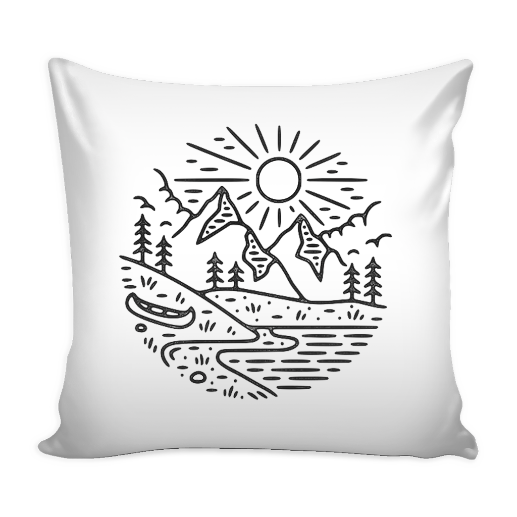 happy camper pillow cover 16 X 16