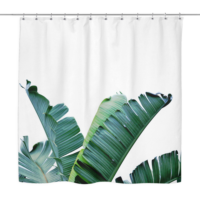 banana leaf shower curtain